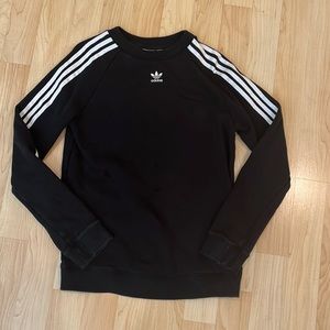Adidas Trefoil Logo Striped Sweatshirt